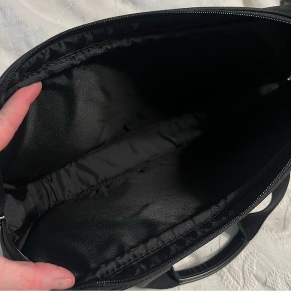 Vintage Hartmann Black Nylon Business Brief Briefcase Laptop Tote Work Bag - Picture 7 of 7